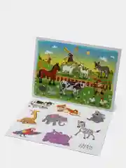 Книжка на липучках с липучками, развивашка для детей, книга с наклейками