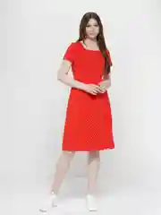 Красный женское платье