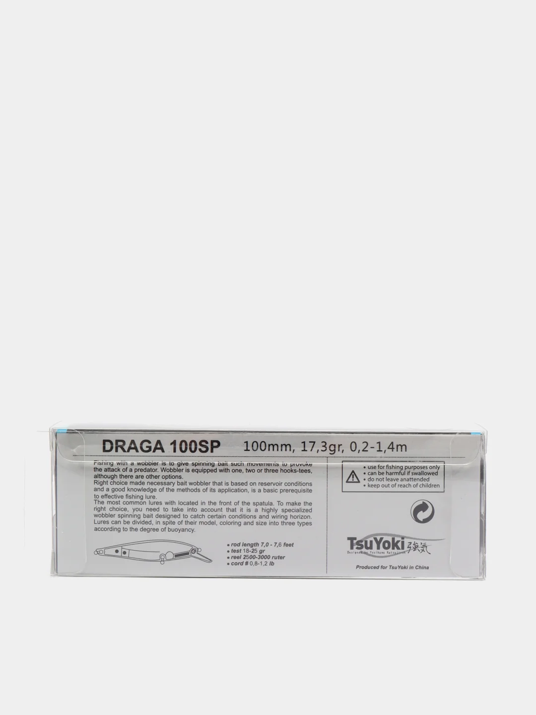 Золотой воблер TsuYoki Draga 100SP