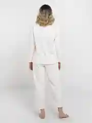 Молочный пижама флисовая