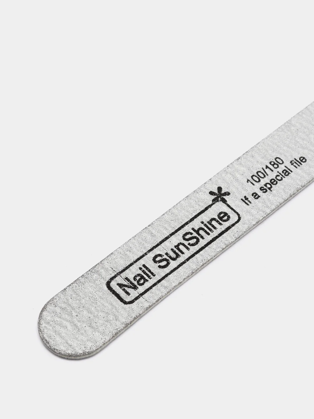 Пилка Nail SunShine прямая, на деревянной основе, 100/180