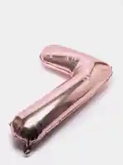 Розовый воздушный шар "Цифра 7" 100 см, розовый
