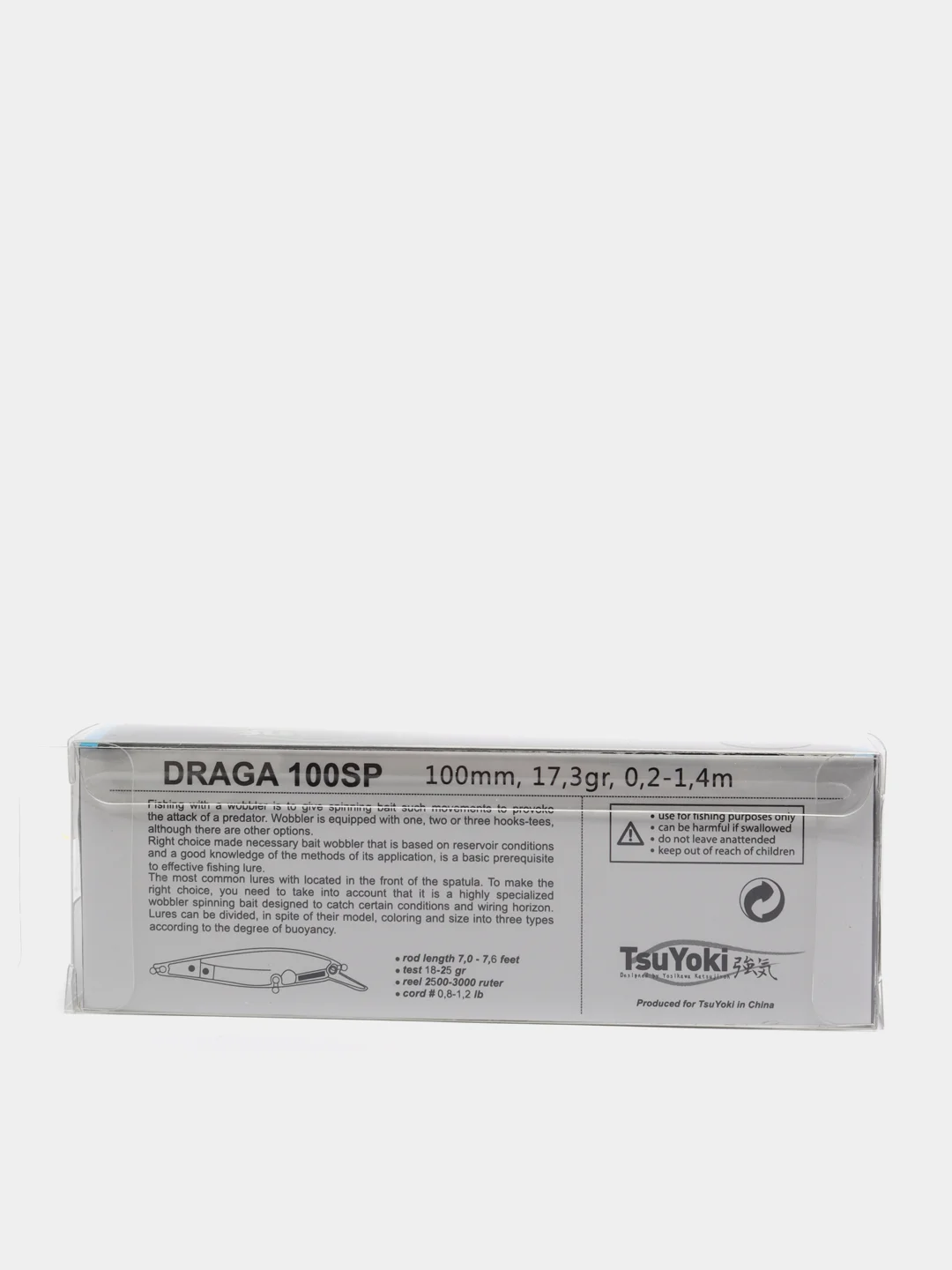 Зеленый воблер TsuYoki Draga 100SP