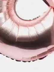 Розовый воздушный шар "Цифра 9" 100 см, розовый