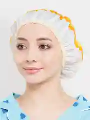Желтый водонепроницаемая шапочка для душа