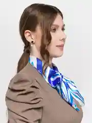 Голубой французская косынка