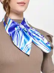 Голубой французская косынка
