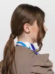 Голубой французская косынка