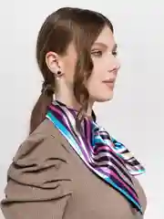 Коралловый французская косынка
