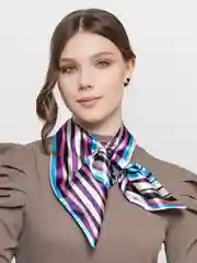 Коралловый французская косынка