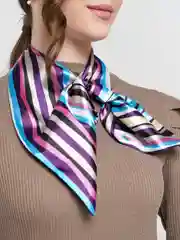 Коралловый французская косынка