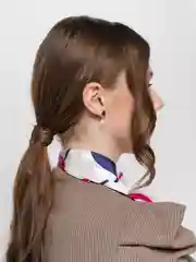 Бордовый французская косынка