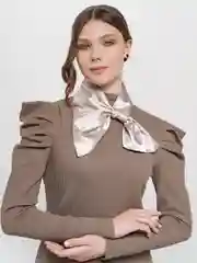 Бежевый французская косынка