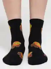 Черный носки женские с животными