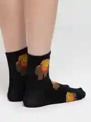 Черный носки женские с животными