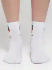 Белый цветные, яркие, женские носки
