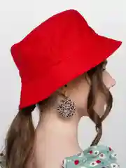 Красный панама однотонная, яркая, унисекс