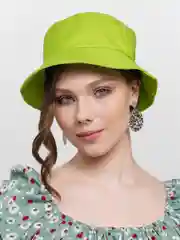 Лесной зеленый панама однотонная, яркая, унисекс