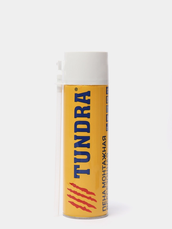 Пена монтажная "TUNDRA" 650 мл. адаптерная, всесезонная