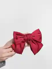 Бордовый бант для волос, на заколке, атласный, 20 цветов