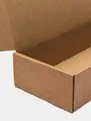 Коричневый коробка 280x50x100мм, 3 штуки, самосборная