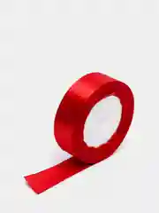Алый лента атласная, 2,5 см х 22 м