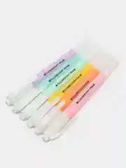 Пастельные текстовыделители двухсторонние, набор 6 штук