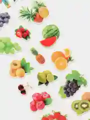 Красный наклейки стикеры детские объемные Фрукты Ягоды Цветы