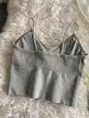 Серый женский топ без косточек