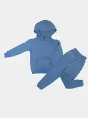 Синий меланж костюм спортивный детский утепленный