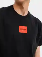 Черный футболка EXANIMO