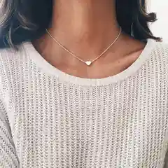 Серебряный цепочка на шею "Сердце"