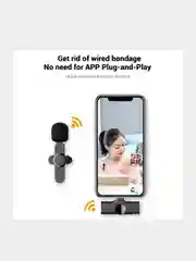 Микрофон петличный беспроводной, петличка для iPhone и Android, USB Type-C