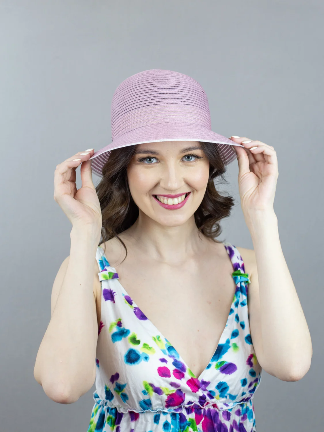 Пудровый шляпа LERAY ДОМИНИКА, хлопок, 56-58