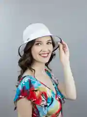 Белый шляпа LERAY ДОМИНИКА, хлопок, 56-58