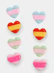 Прозрачный кабошон "Сердечко Love", 2-8 штук