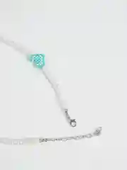 Бирюзовый чокер с сердечками из бисера