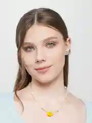 Чокер с цыпленком из бисера