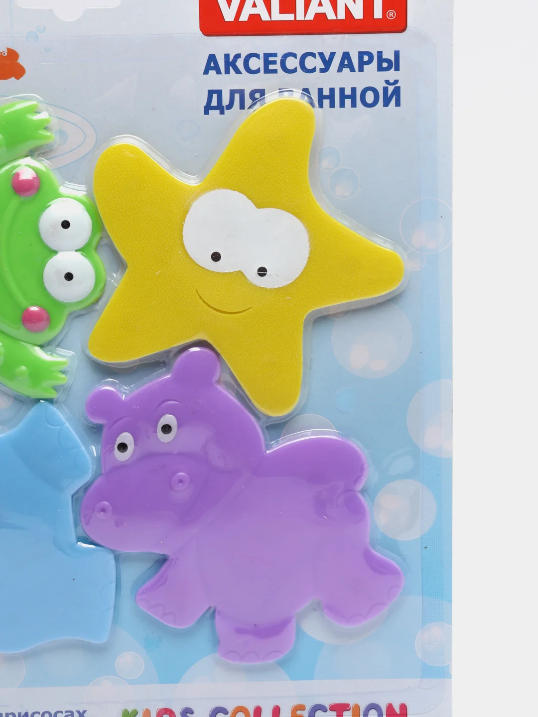Желтый мини коврик сквидопоп для ванны - игрушка для купания на присосках