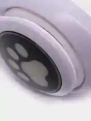 Фиолетовый безпроводные Bluetooth наушники с кошачими светящими ушками CAT STN-28