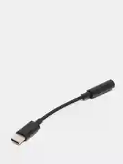 Черный aux адаптер переходник для наушников USB Type C аудио-разъём jack 3.5