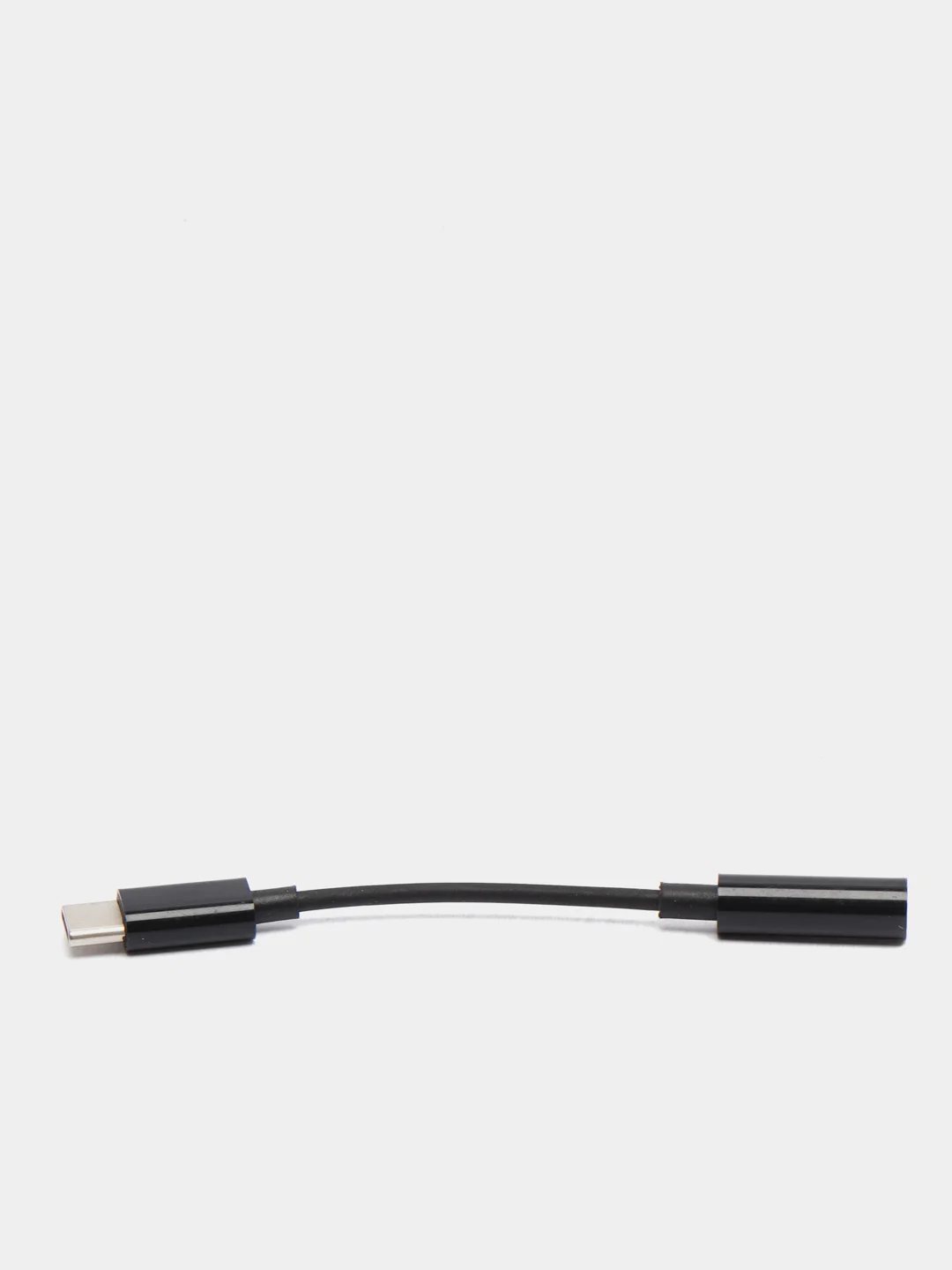 Черный aux адаптер переходник для наушников USB Type C аудио-разъём jack 3.5