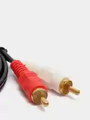 Угольный аудио кабель AUX тюльпаны 3.5 мм RCA 2 (папа) - 3.5 Jack (папа), от 1м и до 20м