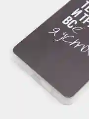 Тёмно-коричневый чехол на Xiaomi Redmi Note 10 Pro / Сяоми Редми Нот 10 Про прозрачный, с рисунком