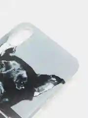 Серый силиконовый чехол на Apple iPhone XR / Айфон XR прозрачный, с рисунком, защита камеры