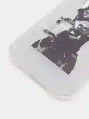 Серый силиконовый чехол на Apple iPhone 13 Pro Max / Айфон 13 Pro Max прозрачный, с рисунком