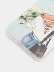 Тёмно-серый силиконовый чехол на Oppo Realme 8/8 Pro / Оппо Реалми 8/8 Про прозрачный, с рисунком