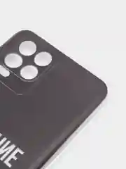 Тёмно-коричневый силиконовый чехол на Oppo Realme 8/8 Pro / Оппо Реалми 8/8 Про прозрачный, с рисунком
