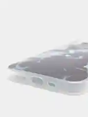 Серый силиконовый чехол на Apple iPhone 12/12 Pro / Айфон 12/12 Pro прозрачный, с рисунком