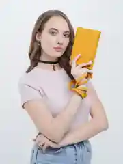 Желтый женская сумка-кошелек